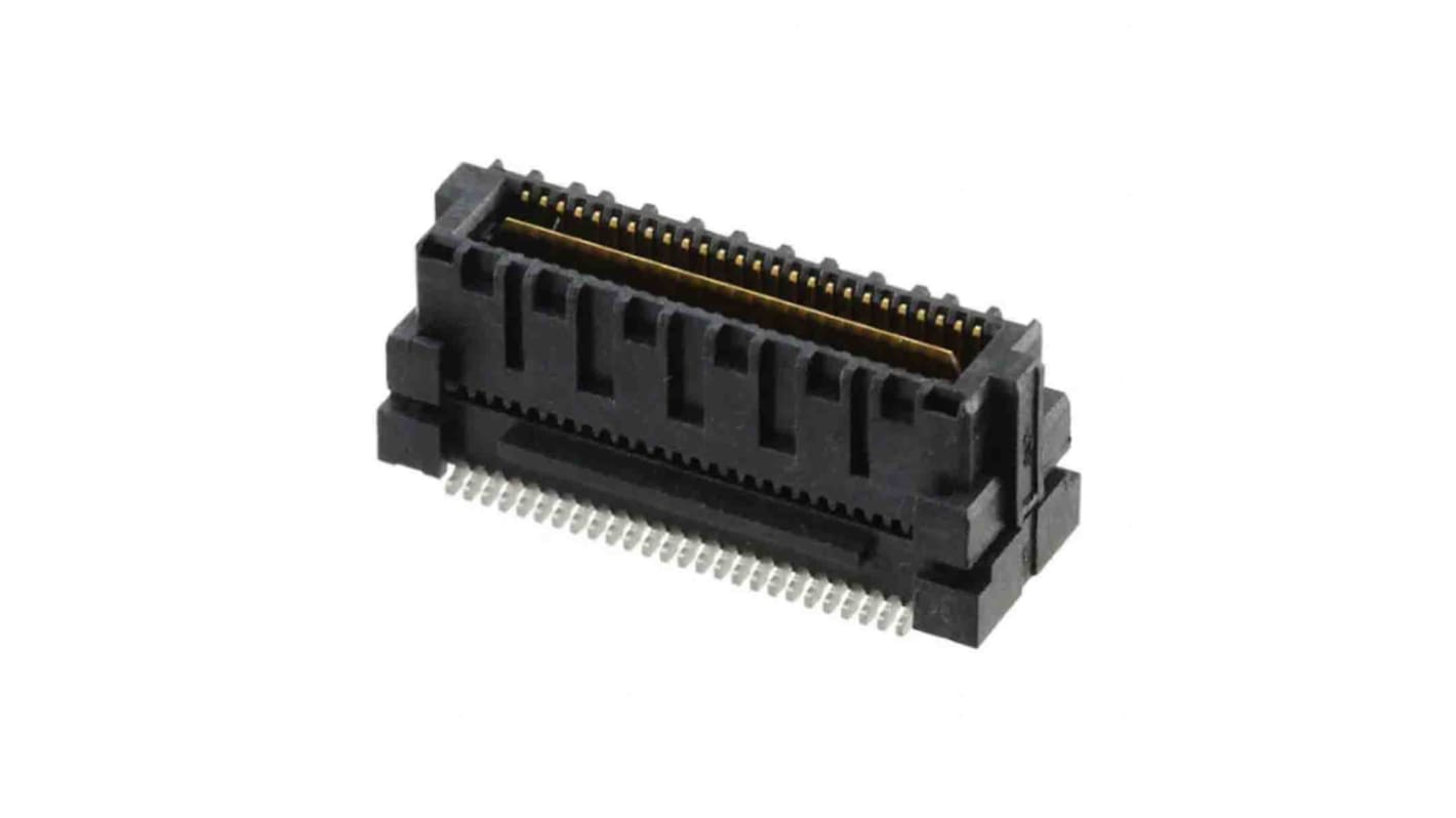 Samtec ASP Series Vertical Surface Mount PCB Socket, 52-Contact, 26-Row, 0.64mm Pitch, Press-In Termination