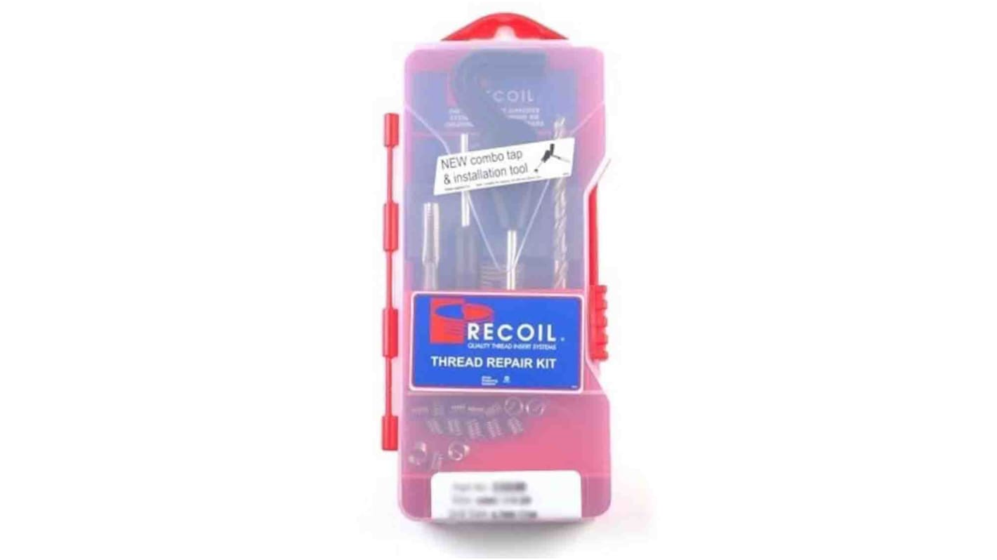 Kit di riparazione filettature Recoil, 15 pezzi, filettatura M9 x 1,25