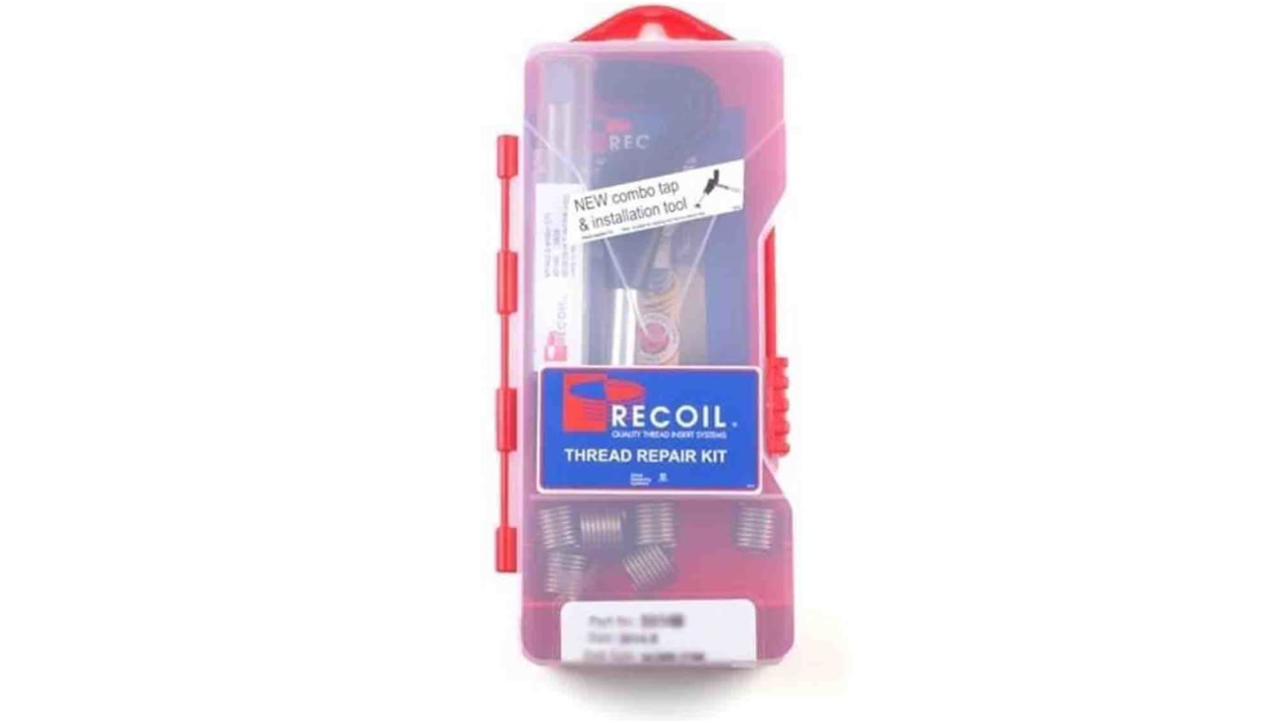 Kit di riparazione filettature Recoil, 6 pezzi, filettatura M14 x 1,5