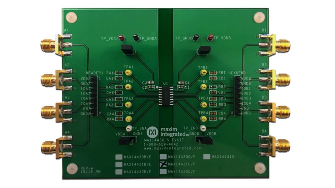 Maxim Integrated MAX14430, MAX14432 Evaluation Kit 評価キット MAX14432FSEVKIT#