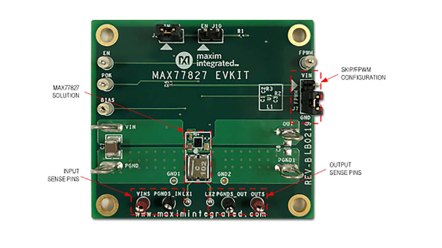 Maxim Integrated MAX77827 Evaluierungsbausatz, MAX77827 Evaluation Kit