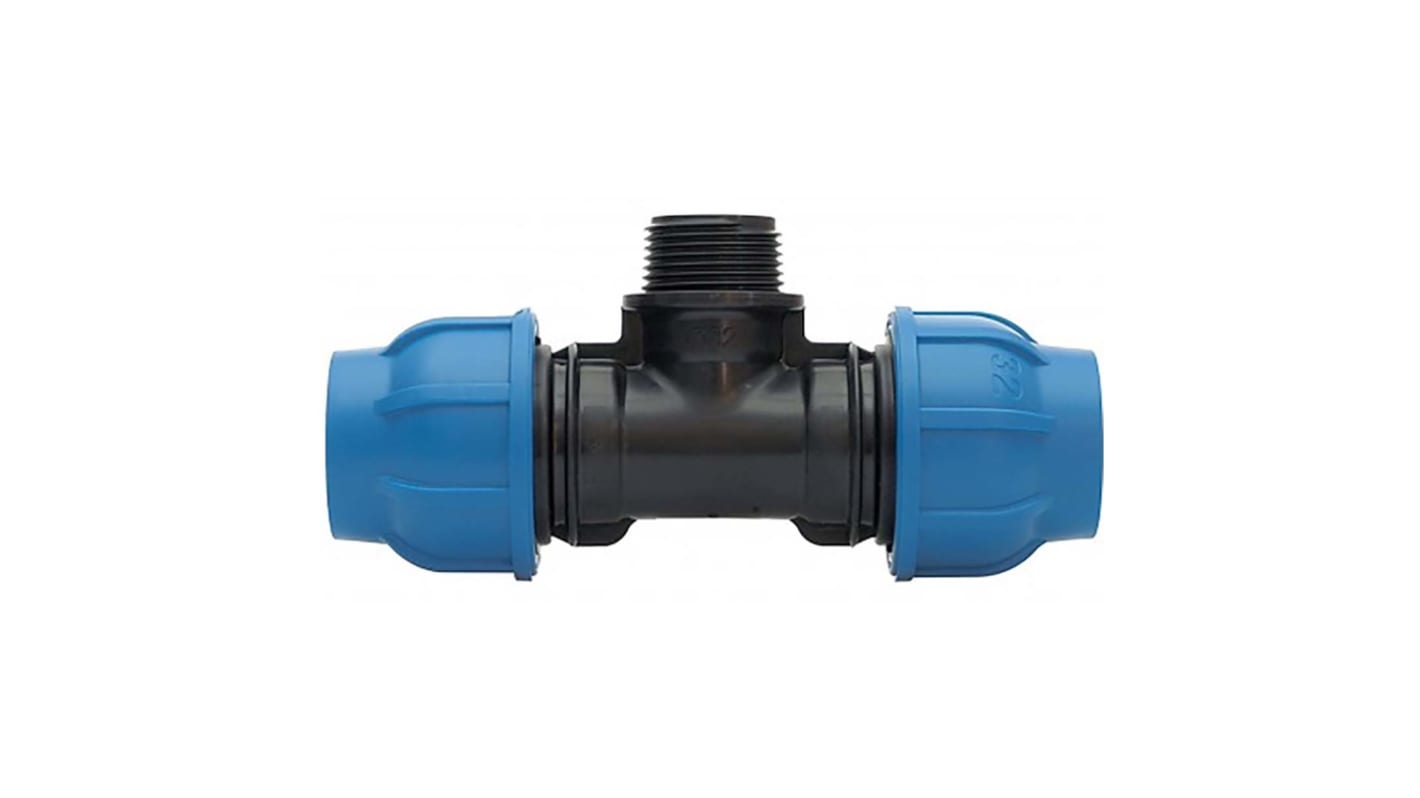 158400223 Fischer 90° 90° Tee PVC Pipe Fitting, 20mm RS