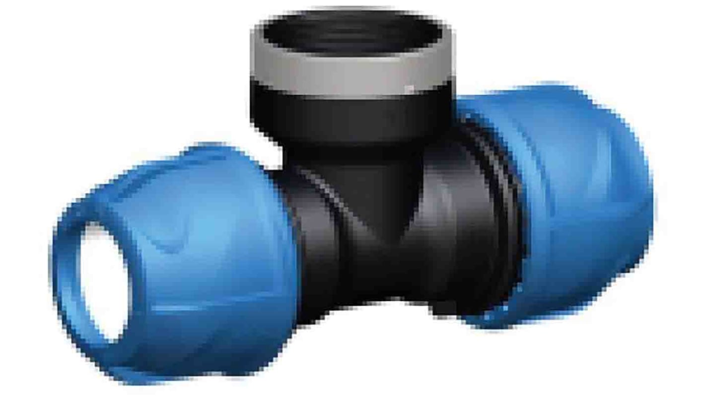 158400180 | Georg Fischer 90° 90° Tee PVC Pipe Fitting, 25mm | RS