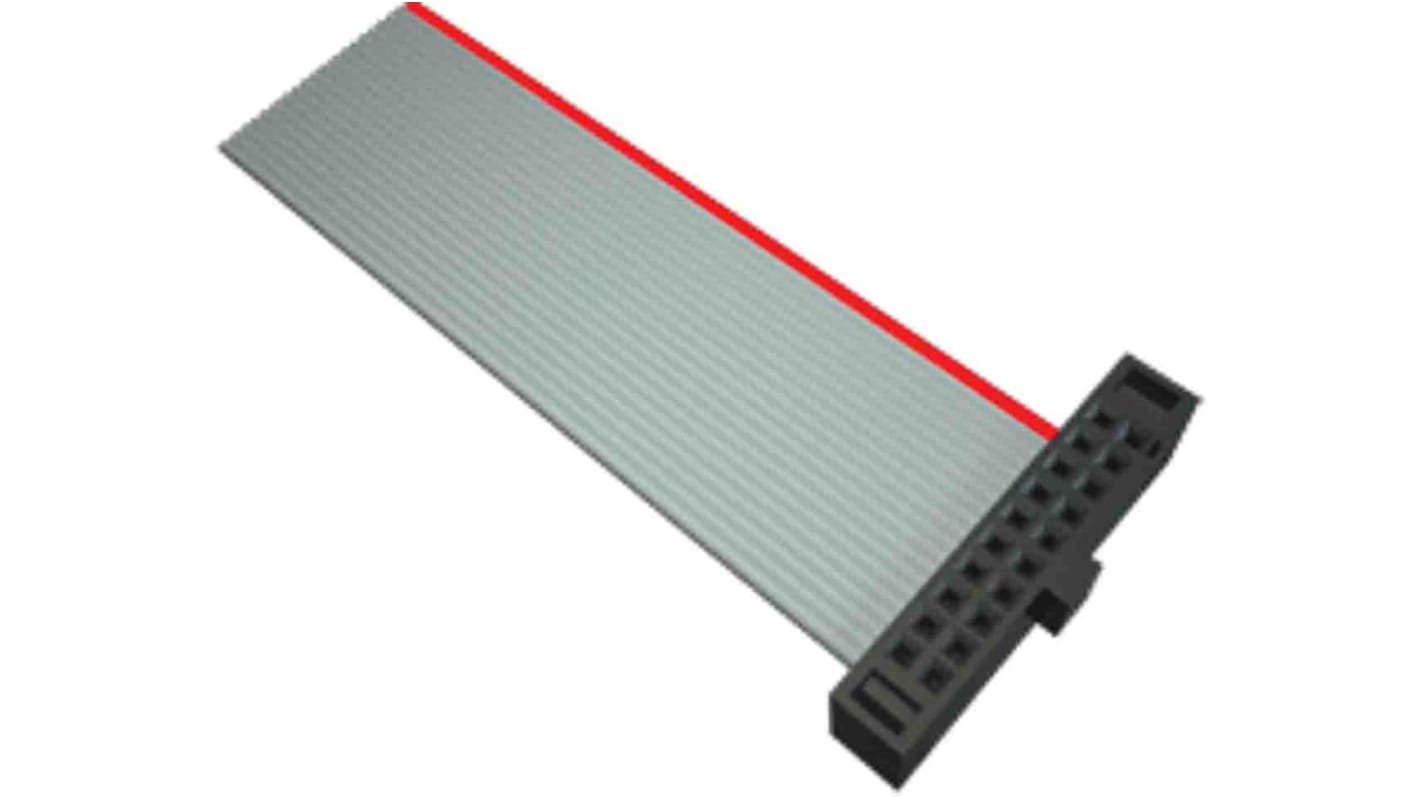 Samtec FFSD Series Flat Ribbon Cable, 10-Way, Tiger Eye IDC to Tiger Eye IDC