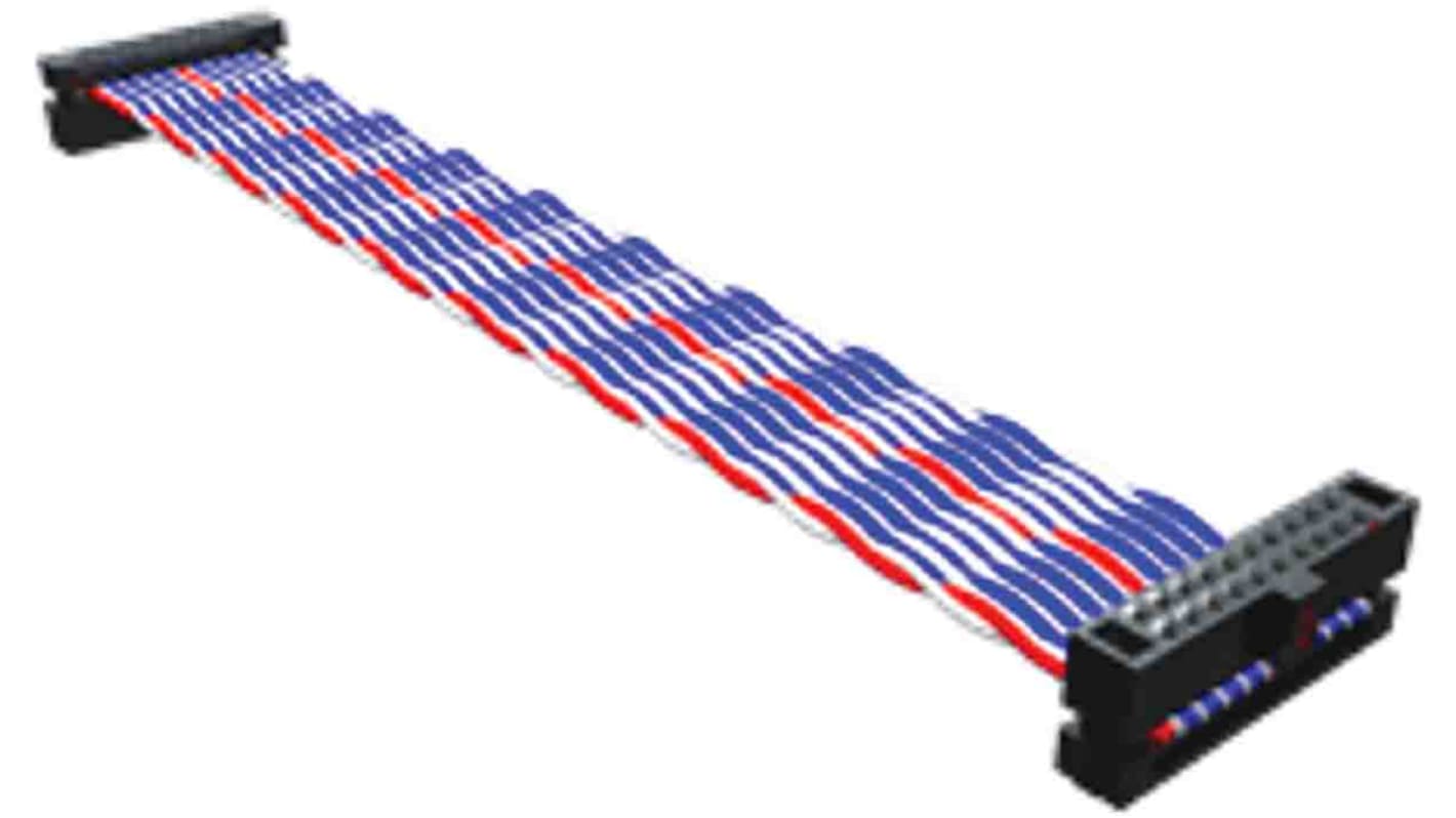 Samtec FFTP Series Ribbon Cable, 1.27mm Pitch, 457.2mm Length, Tiger Eye IDC to Tiger Eye IDC