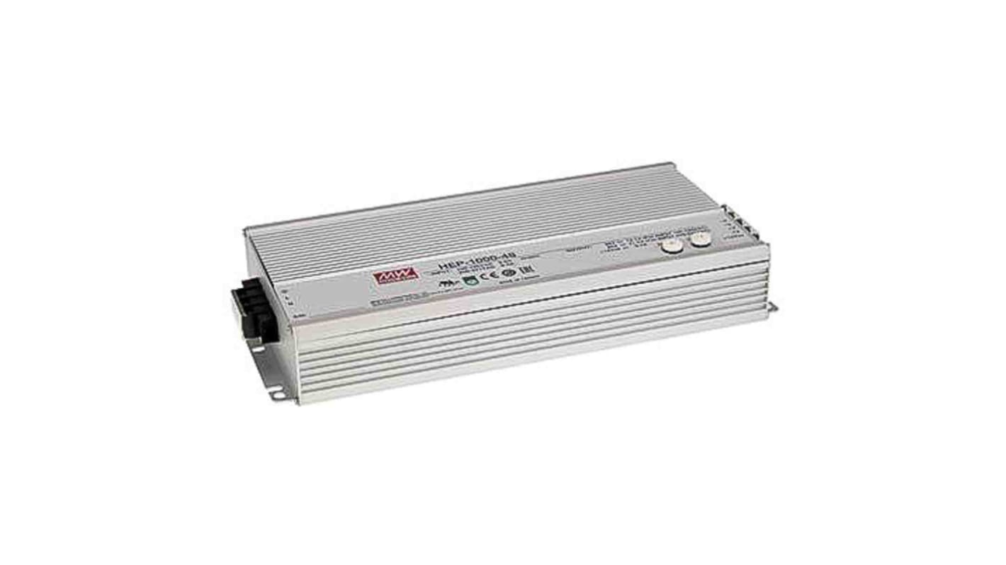 Alimentatore switching MEAN WELL HEP-1000-24, 1.008kW, ingresso 90 → 305 V ac, 250 →431V cc, uscita 24V