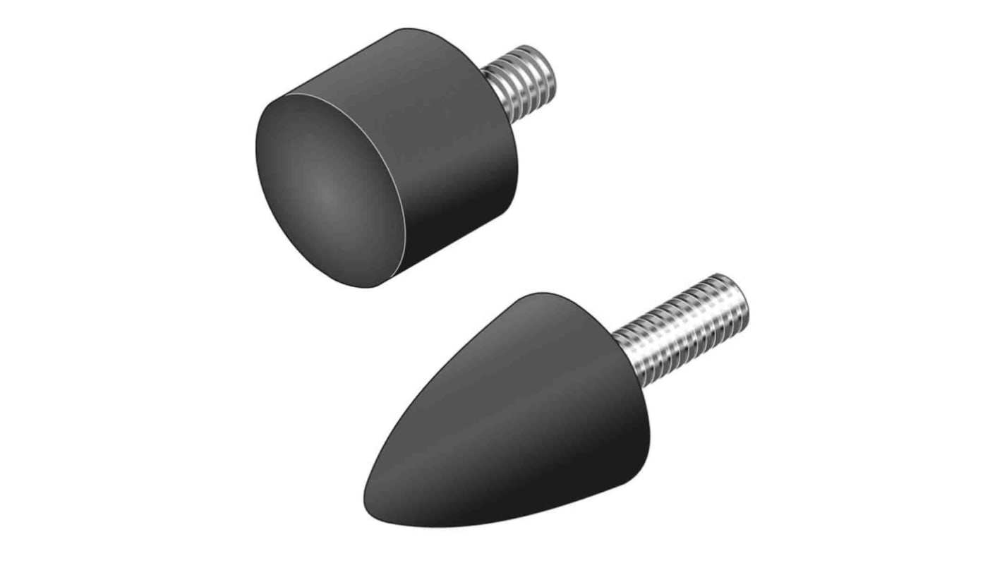 Bosch Rexroth Puffer-Türstopper Gummi Ø 20mm Schwarz