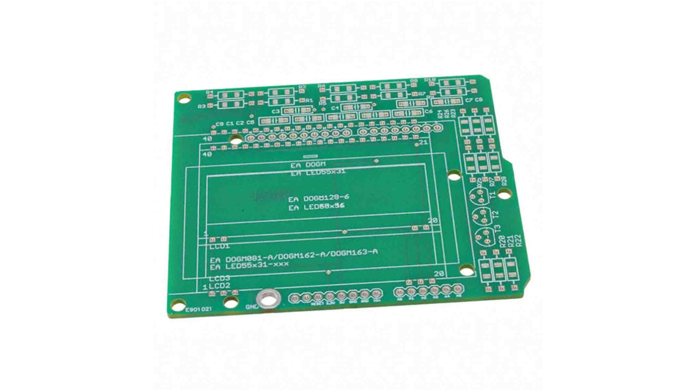 Accessori per kit di sviluppo Display Visions EA PCBARDDOG7565, Scheda Arduino, display DOG