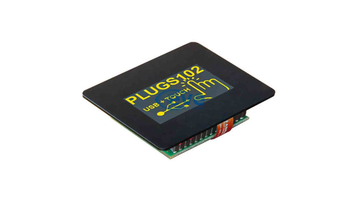 Display Visions 1.7in Yellow OLED Display 128 x 64pixels Graphics 12C, RS232, SPI, USB Interface