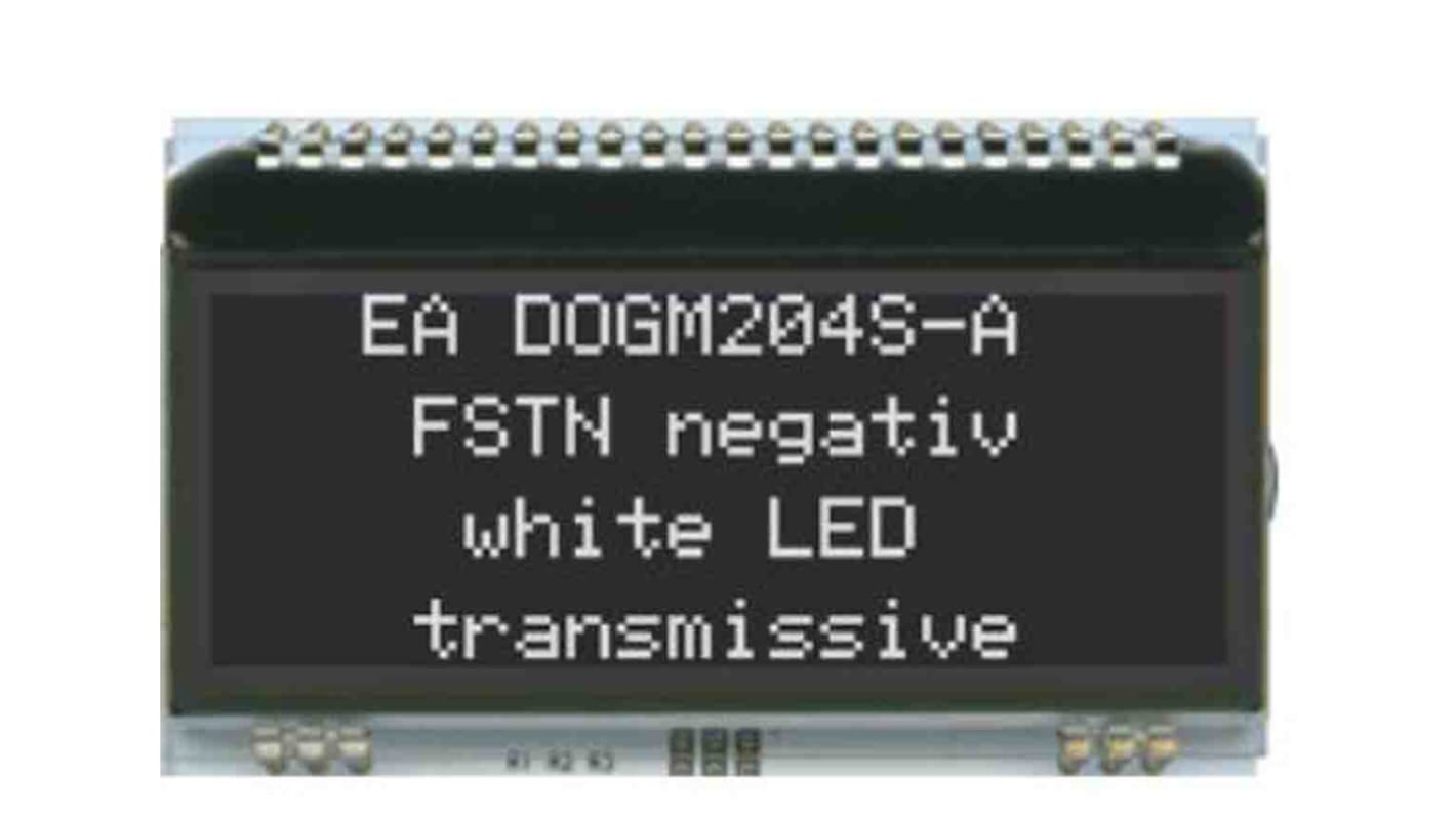 Wyświetlacz monochromatyczny LCD, , podświetlanie LED, Display Visions