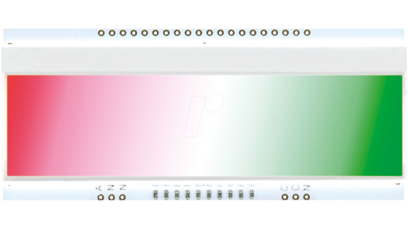 Retroiluminación de Display LED Display Visions, color Verde, Rojo, Blanco, dim. 94 x 40mm