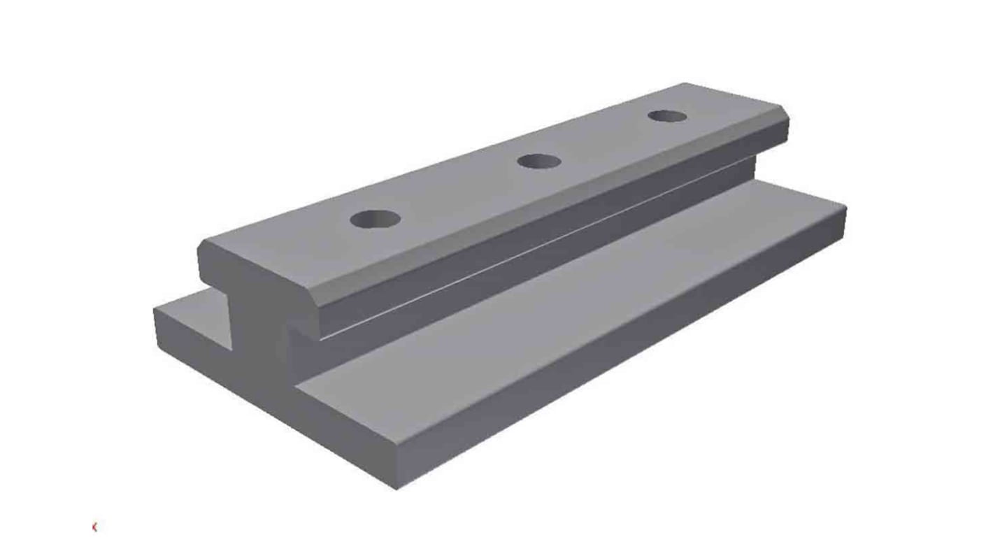 Patin Bosch Rexroth SLIDING ELEMENT 8N FLACH, profilé 30 mm, L. 80mm, filetage S8, rainure 8mm en POM