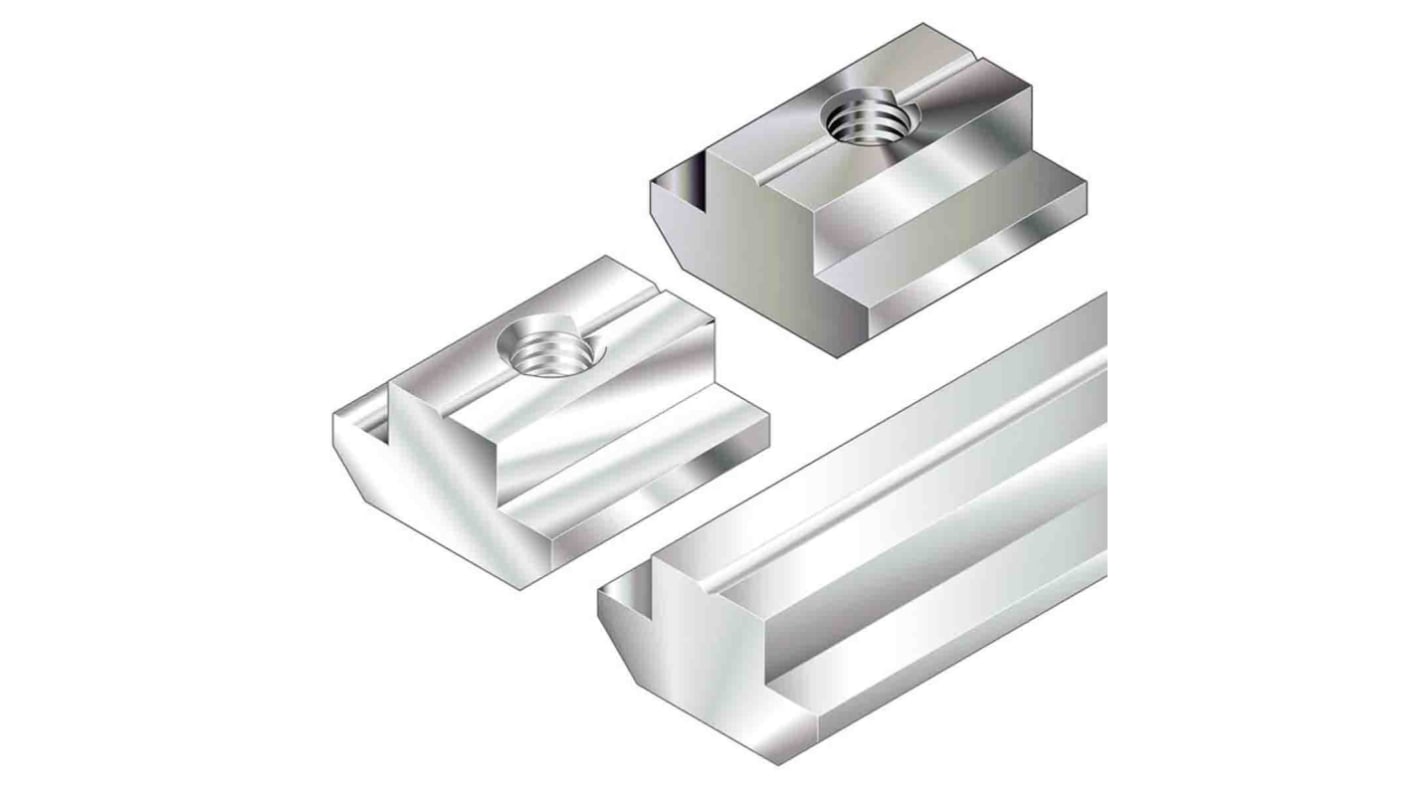 Bloc coulissant Bosch Rexroth, profilé 40 mm, 45 mm, 50 mm, 60 mm, filetage M5, rainure 10mm en Acier inoxydable