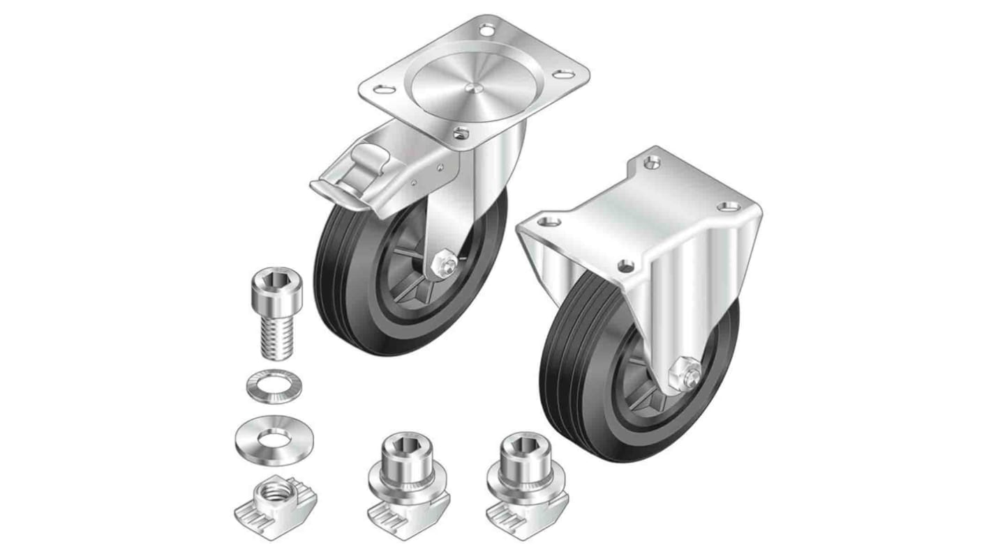 Bosch Rexroth Roller Fastening Kit Connecting Component, Strut Profile 40 mm, 45 mm, 50 mm, 60 mm, Groove Size 10mm