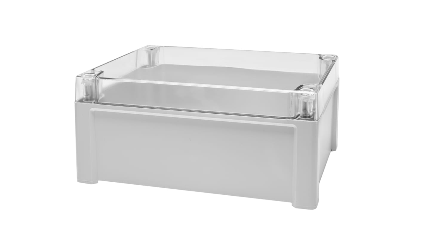 Caja de uso general RS PRO de Policarbonato Gris, 240 x 191 x 107mm, IP65