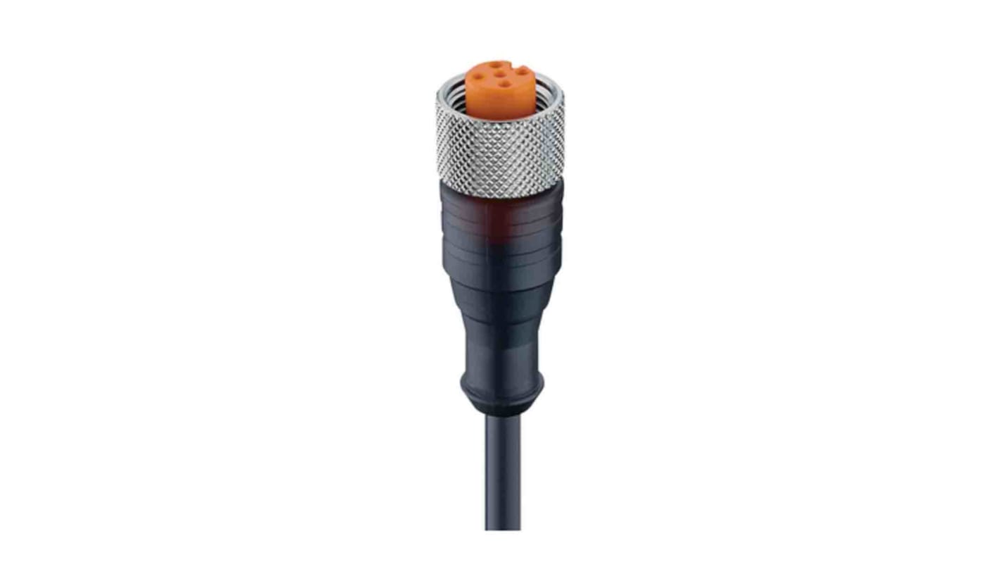 Cable de conexión Lumberg Automation, con. A M12, 5 polos, con. B Sin terminación, cod.: A, long. 10m, 60 V, 4 A,