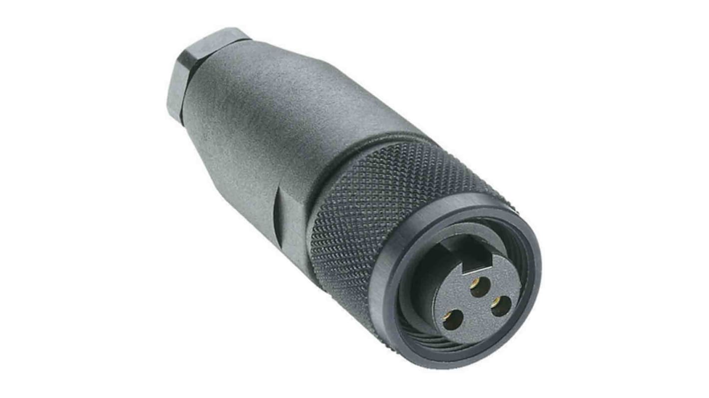 Lumberg Automation Circular Connector, 3 Contacts, Cable Mount, 7/8 Connector, Socket, Female, IP67, RKC Series