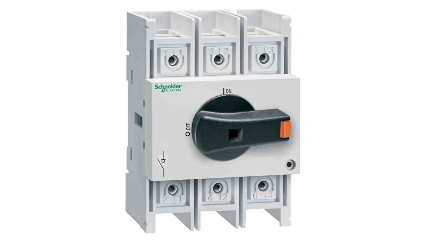 Interruptor seccionador, 3P, 3 NA, Corriente 80A, Potencia 45kW, IP20 TeSys VARIO LS TeSys