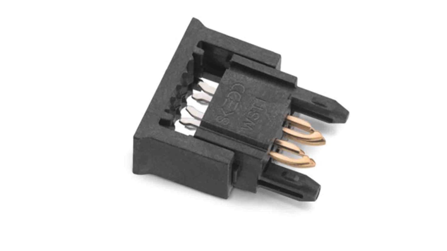 Conector IDC macho Wurth Elektronik de 4 vías, paso 2.54mm, 2 filas, Montaje en orificio pasante