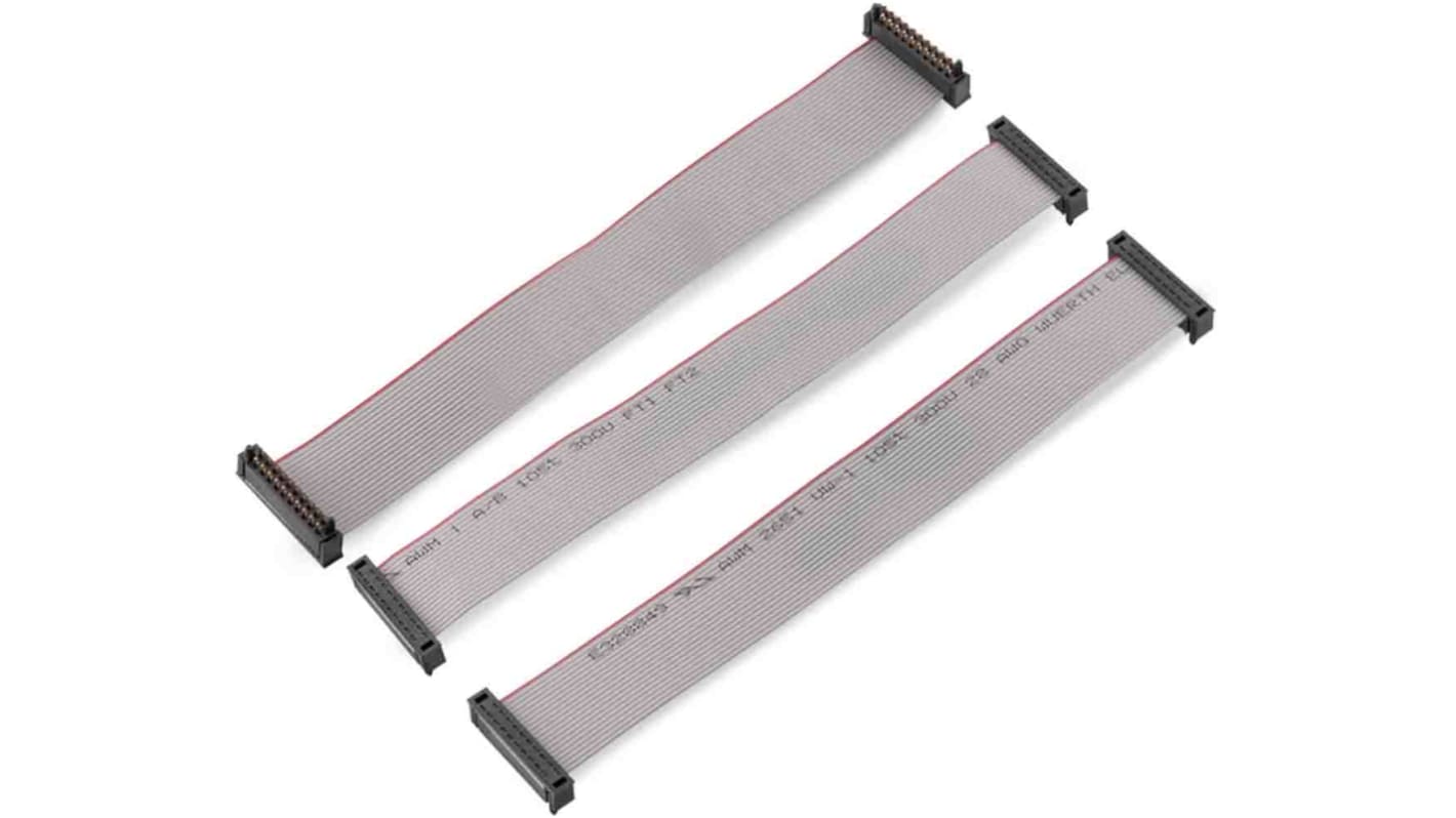 Wurth Elektronik WR-WST pre-pressed cable Series Ribbon Cable, 6-Way, 200mm Length, IDC to IDC