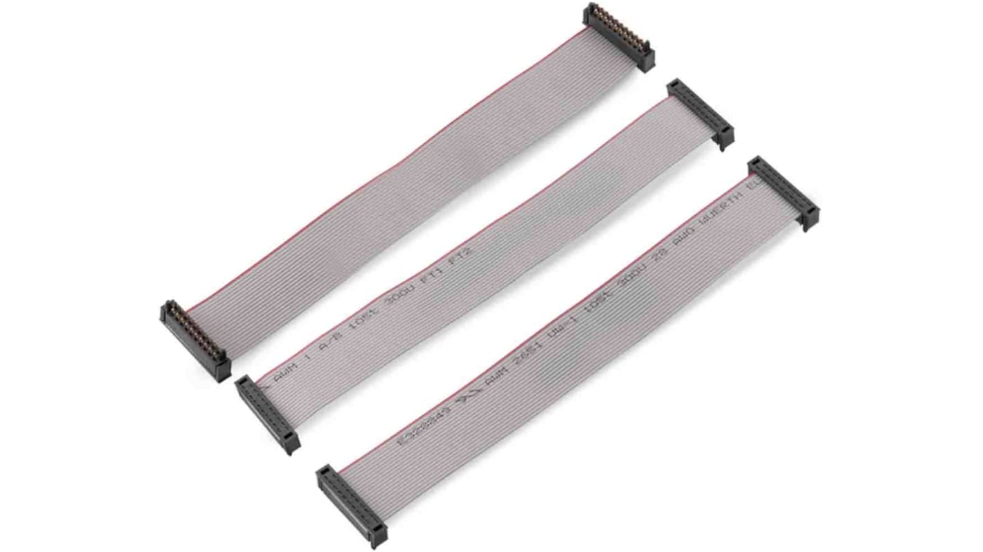 Wurth Elektronik WR-WST pre-pressed cable Series Ribbon Cable, 18-Way, 200mm Length, IDC to IDC