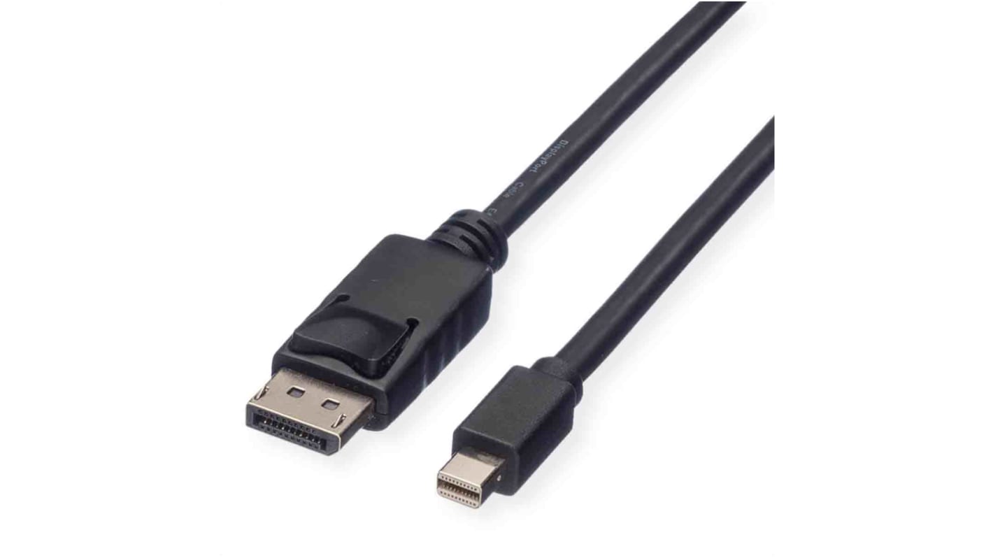 Roline DisplayPort kábel, Külső menetes-Külső menetes, 2m