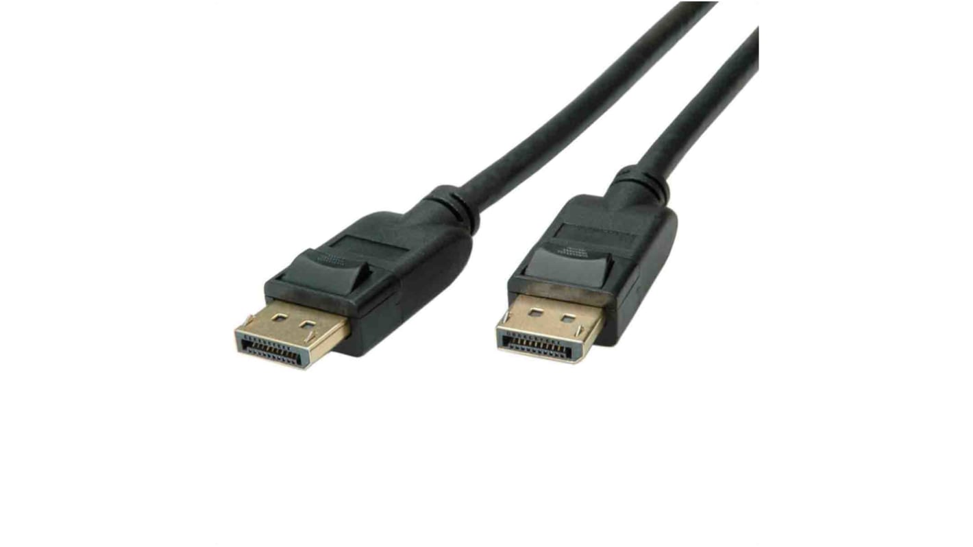 Roline DisplayPort kábel, Külső menetes-Külső menetes, 1m