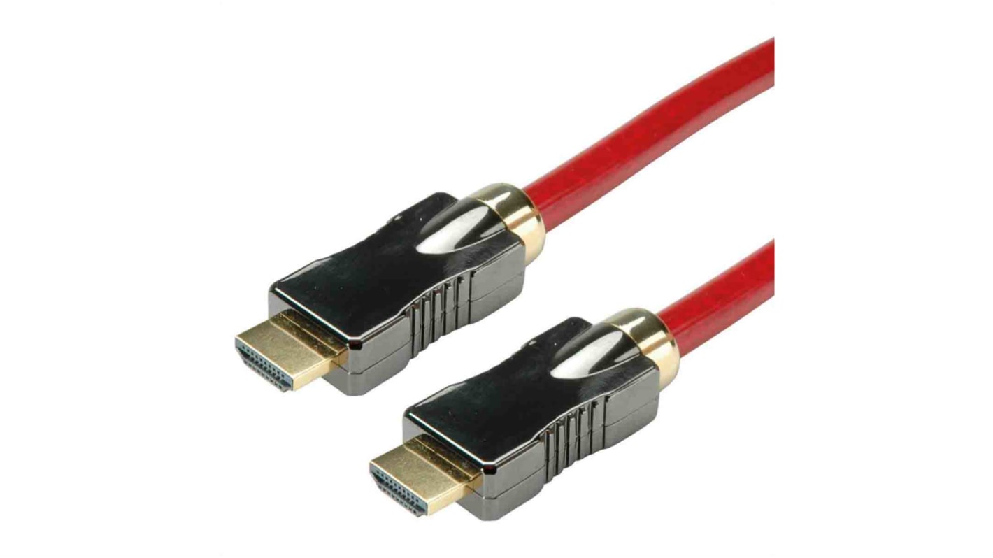 Roline Male HDMI Ethernet to Male HDMI Ethernet  Cable, 2m