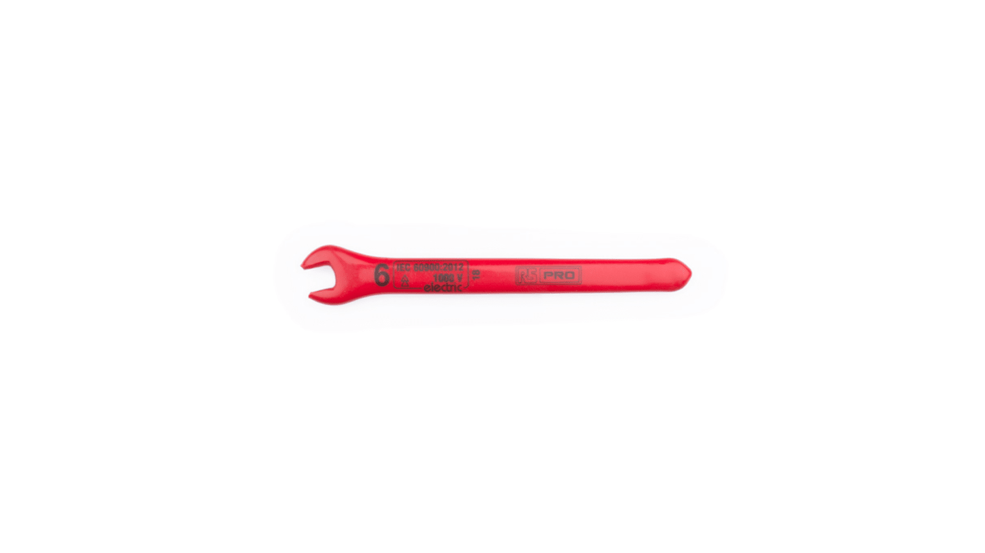 RS PRO Open Ended Spanner, 6mm, Metric, 100 mm Overall