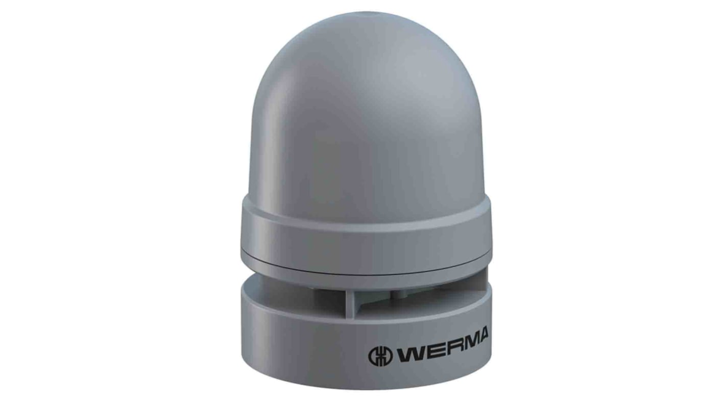 Werma EvoSIGNAL Mini Series Base Mount Electronic Sounder, 115 → 230 V ac, 95dB at 1 m, IP66, AC, 2-Tone