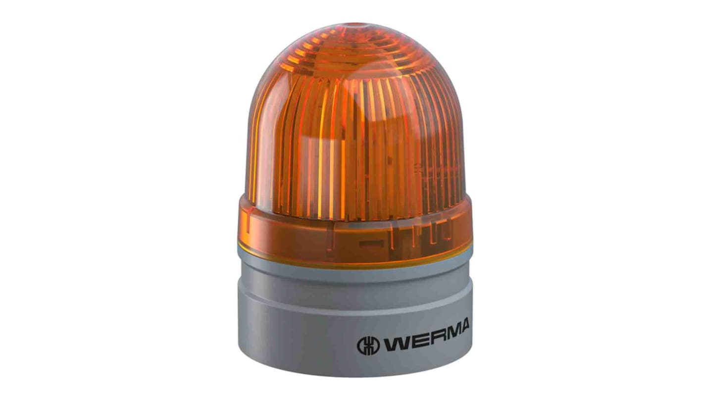 Werma EvoSIGNAL Mini, LED Verschiedene Lichteffekte Signalleuchte Gelb, 115 → 230 V ac, Ø 62mm x 85mm