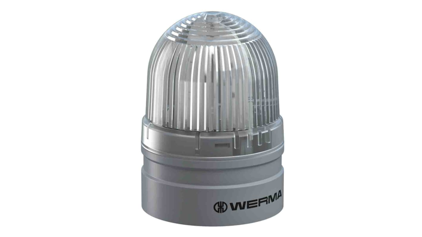 Werma EvoSIGNAL Mini Series White Beacon, 115 → 230 V ac, Base Mount, LED Bulb