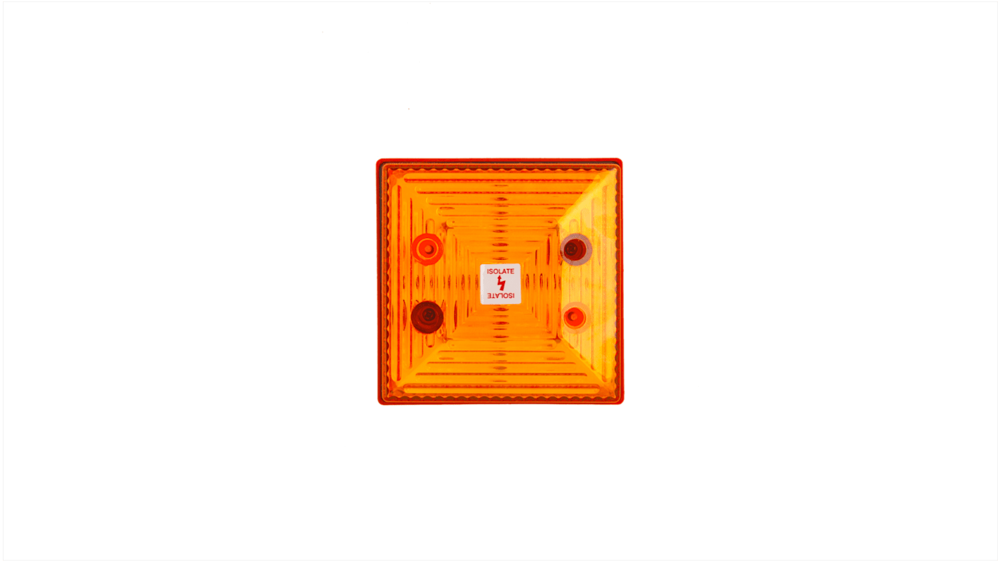 Clifford & Snell FD40, LED Blitz Signalleuchte Orange, 24 V dc x 81.5mm