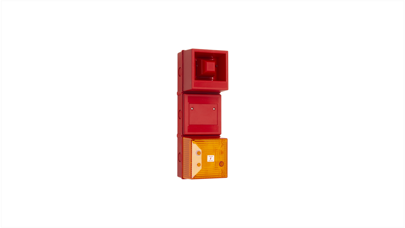 Clifford & Snell YL4IS LED Blitz-Licht Alarm-Leuchtmelder Orange / 100dB, 18 → 24 V dc