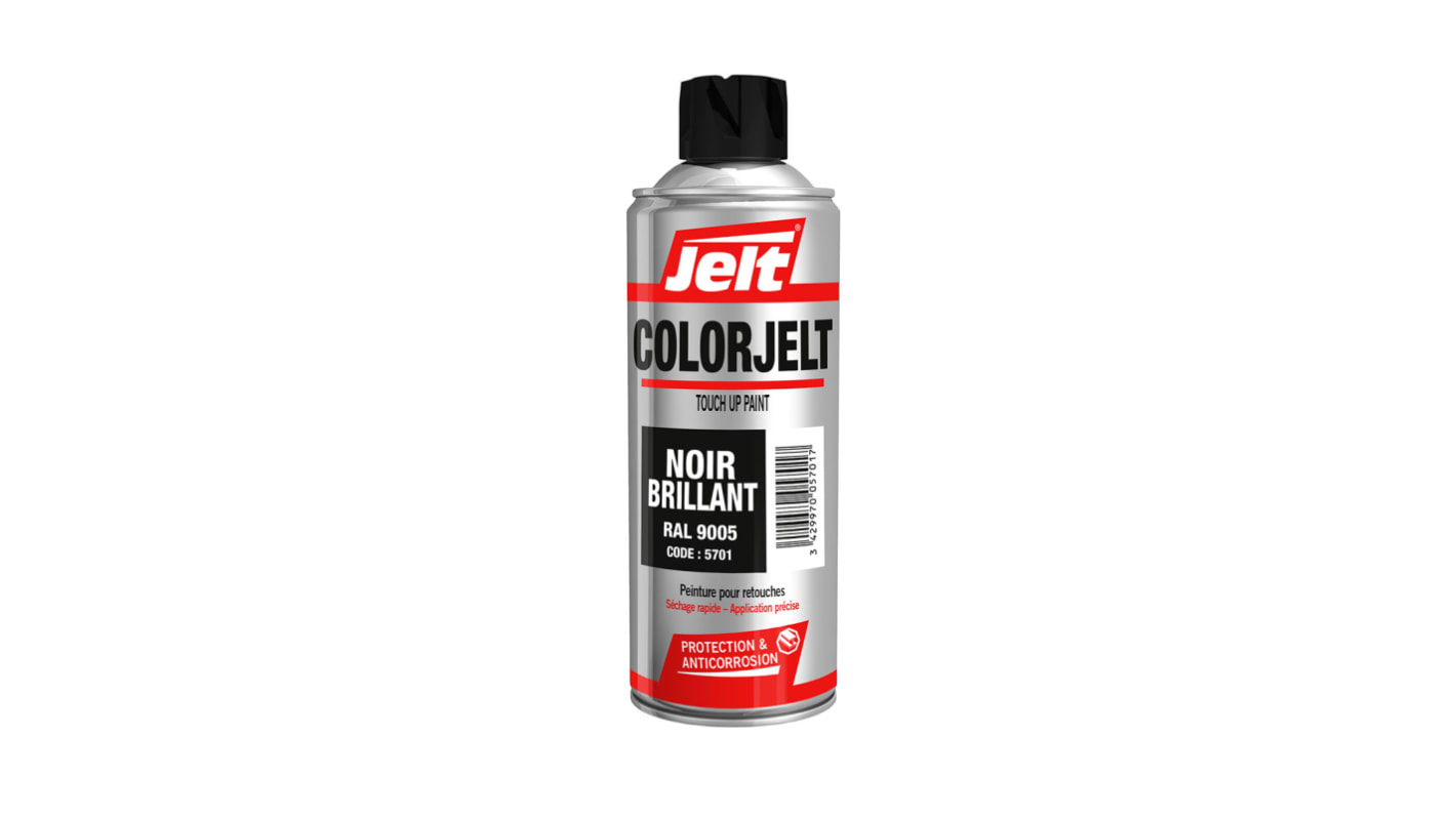 005701, Peinture aérosol Jelt, Noir Brillant, 400ml