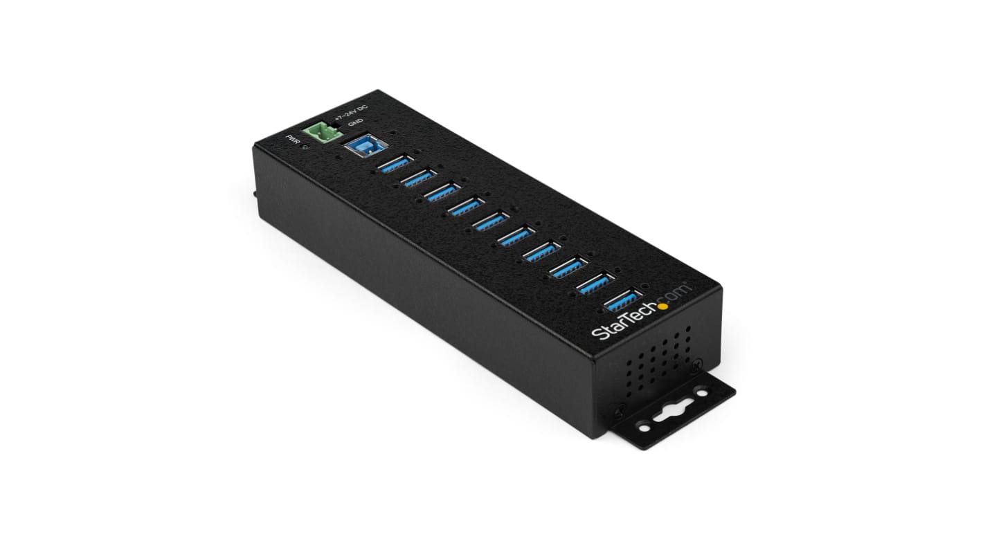 StarTech.com, USB 3.0 USB-Hub, 10 USB Ports, USB A, USB B, USB, Netzteil, 190 x 295 x 70mm