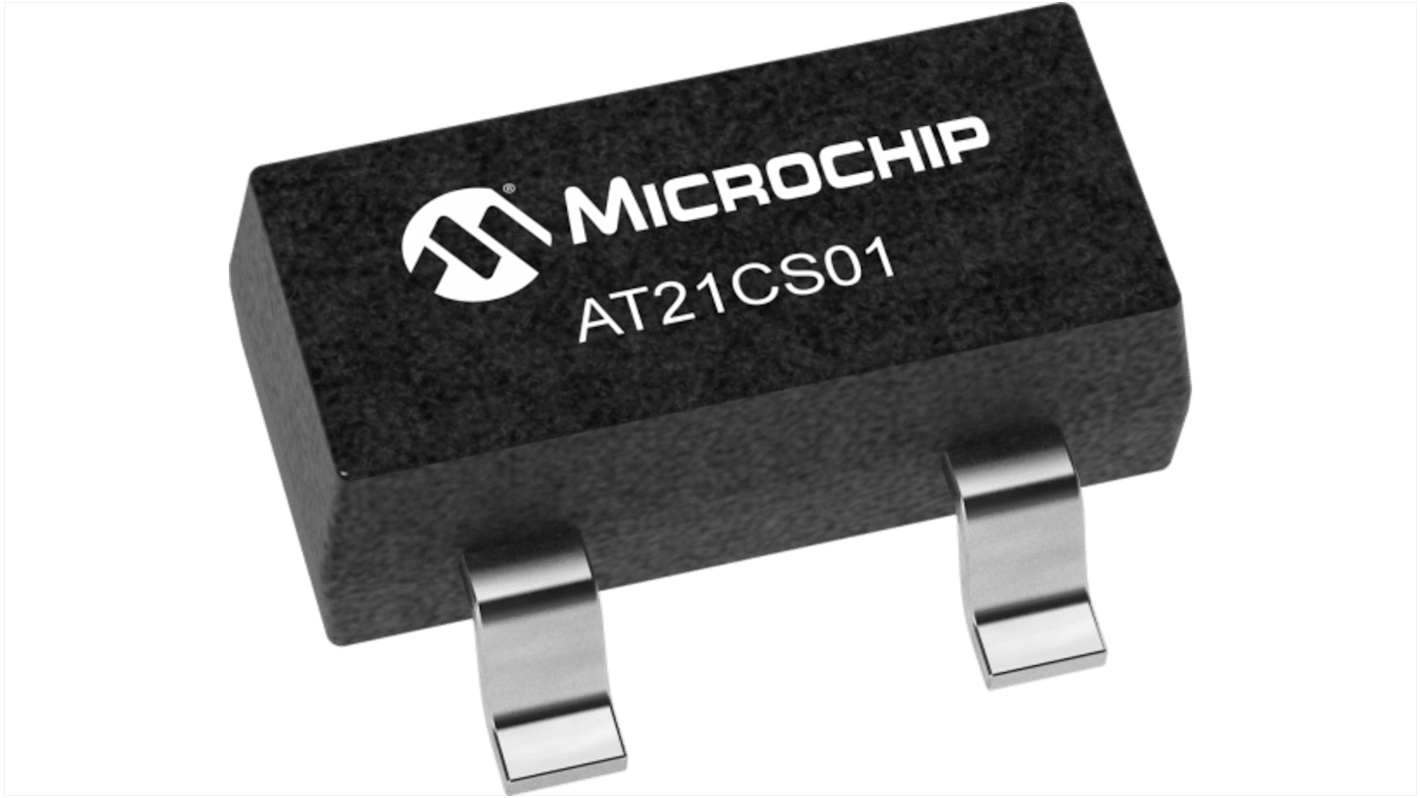 Memoria EEPROM A 1 filo Microchip, da 1kbit, SOICSOT23,  SMD, 3 pin