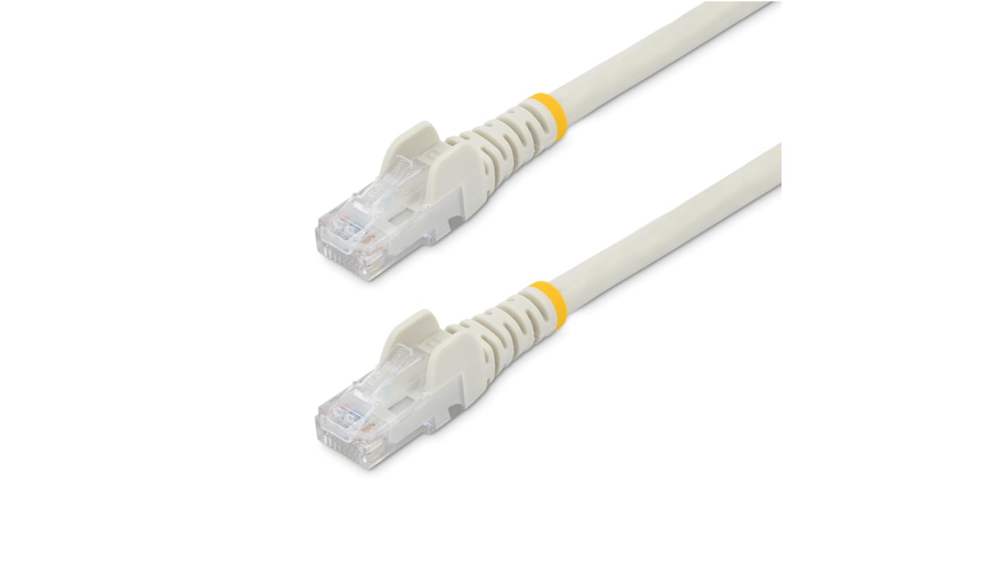 Startech Cat6 Male RJ45 to Male RJ45 Ethernet Cable, U/UTP, White PVC Sheath, 30m, CMG Rated