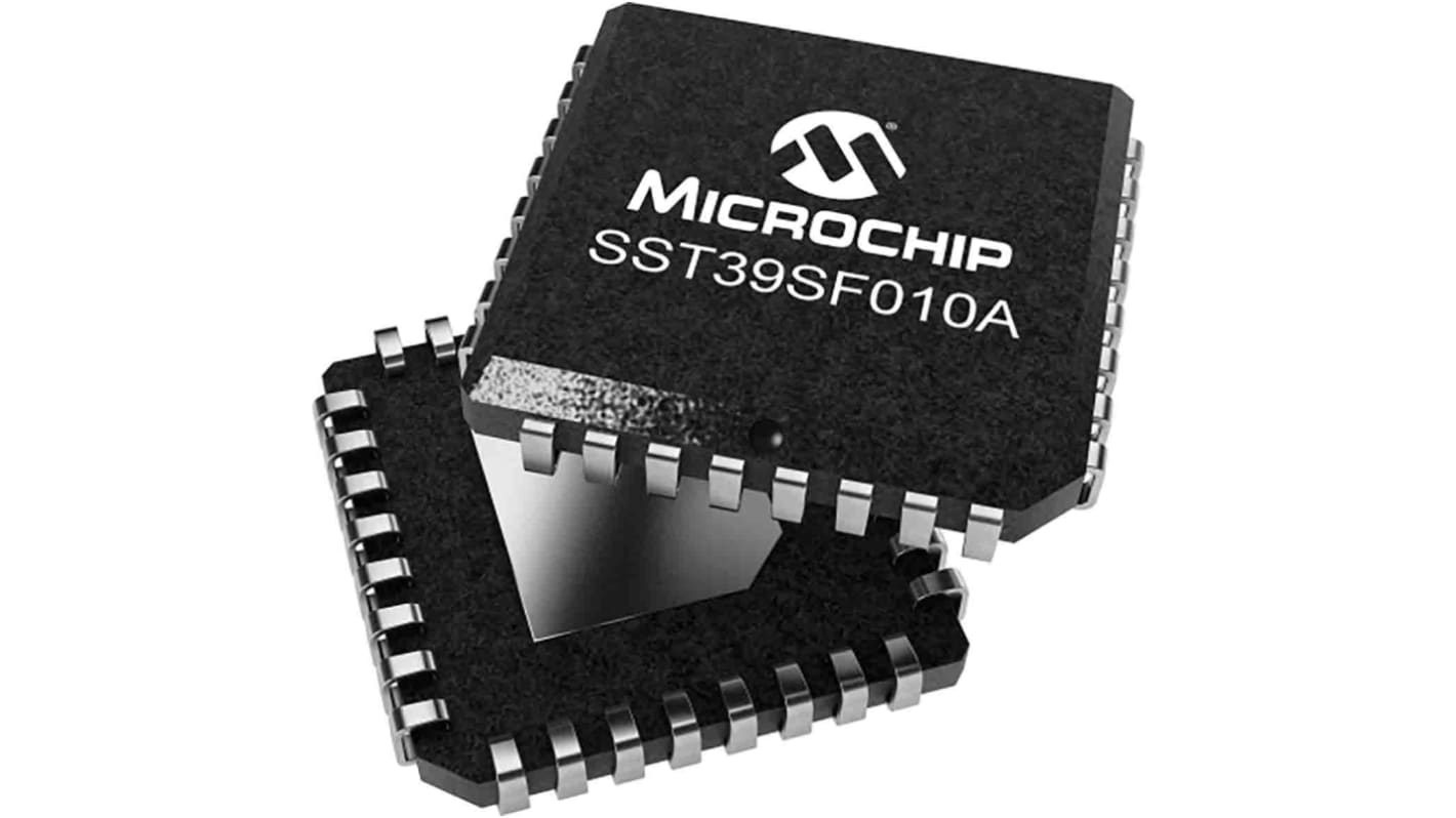Microchip NOR 1Mbit Parallel Flash Memory 32-Pin PLCC-32, SST39SF010A ...