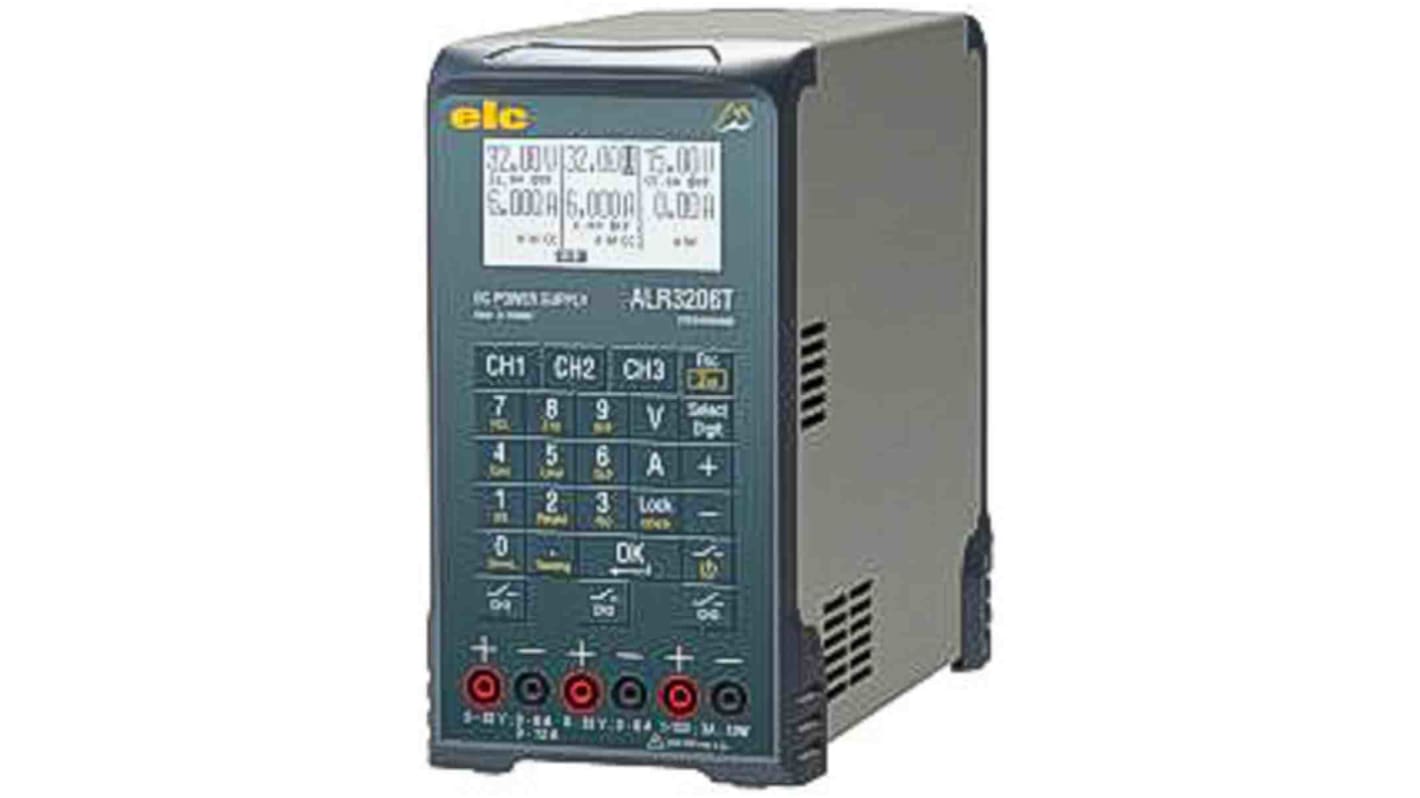 ELC Digital Bench Power Supply, 15 → 64V, 3A, 3-Output, 400W - UKAS Calibrated