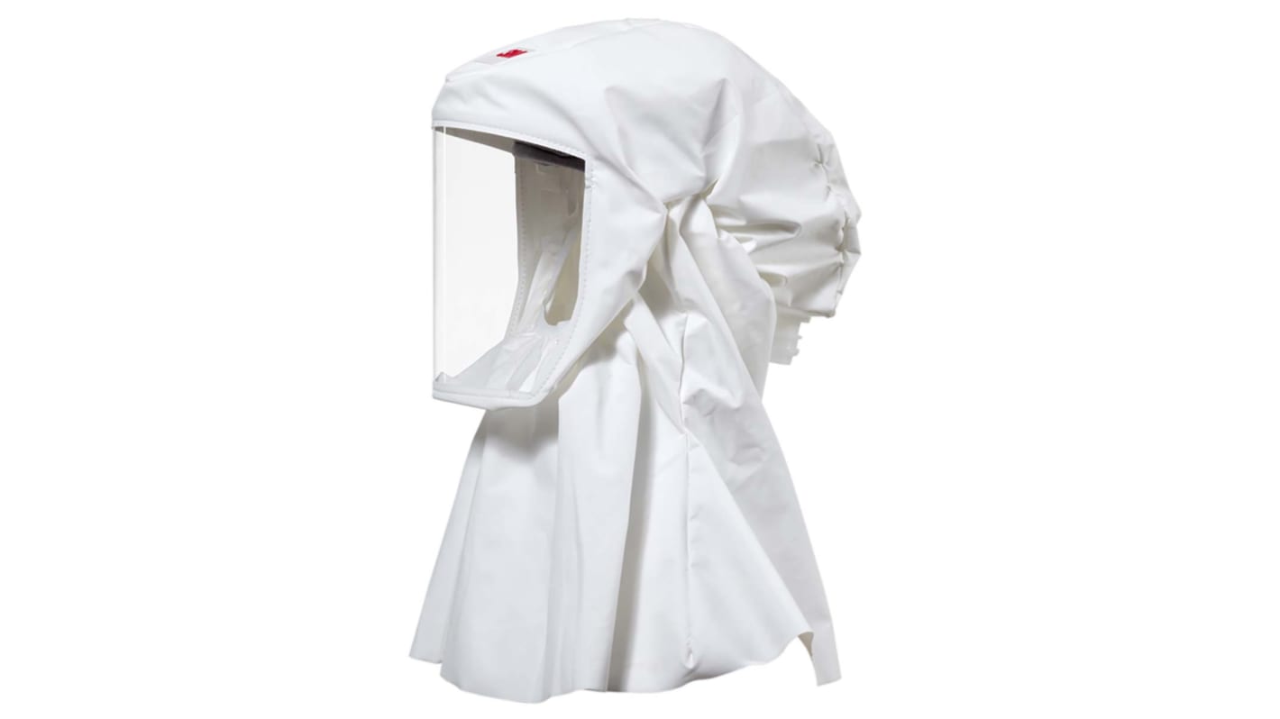 3M S-533L White No Polyurethane Protective Hood, Resistant to Dust, Liquid Splash