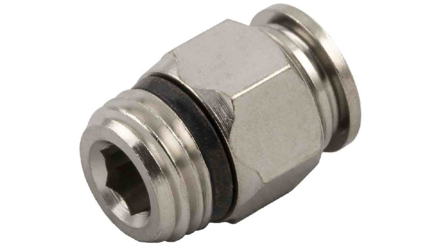 RS PRO Push-in Fitting, Uni 1/4 Male to Push In 4 mm, Threaded-to-Tube Connection Style