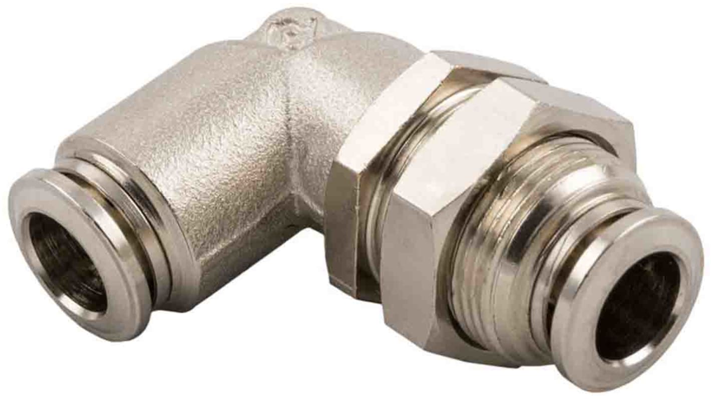 RS PRO 57000 Push-in fitting, Indstik 12 mm til Indstik 12 mm, Slange-til-slange