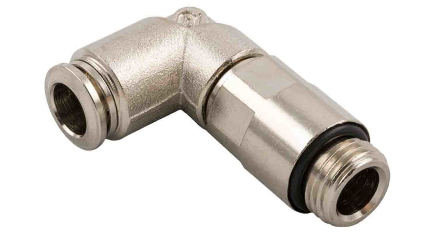 RS PRO Push-in Fitting, G 1/8 Male to Push In 6 mm, Threaded-to-Tube Connection Style