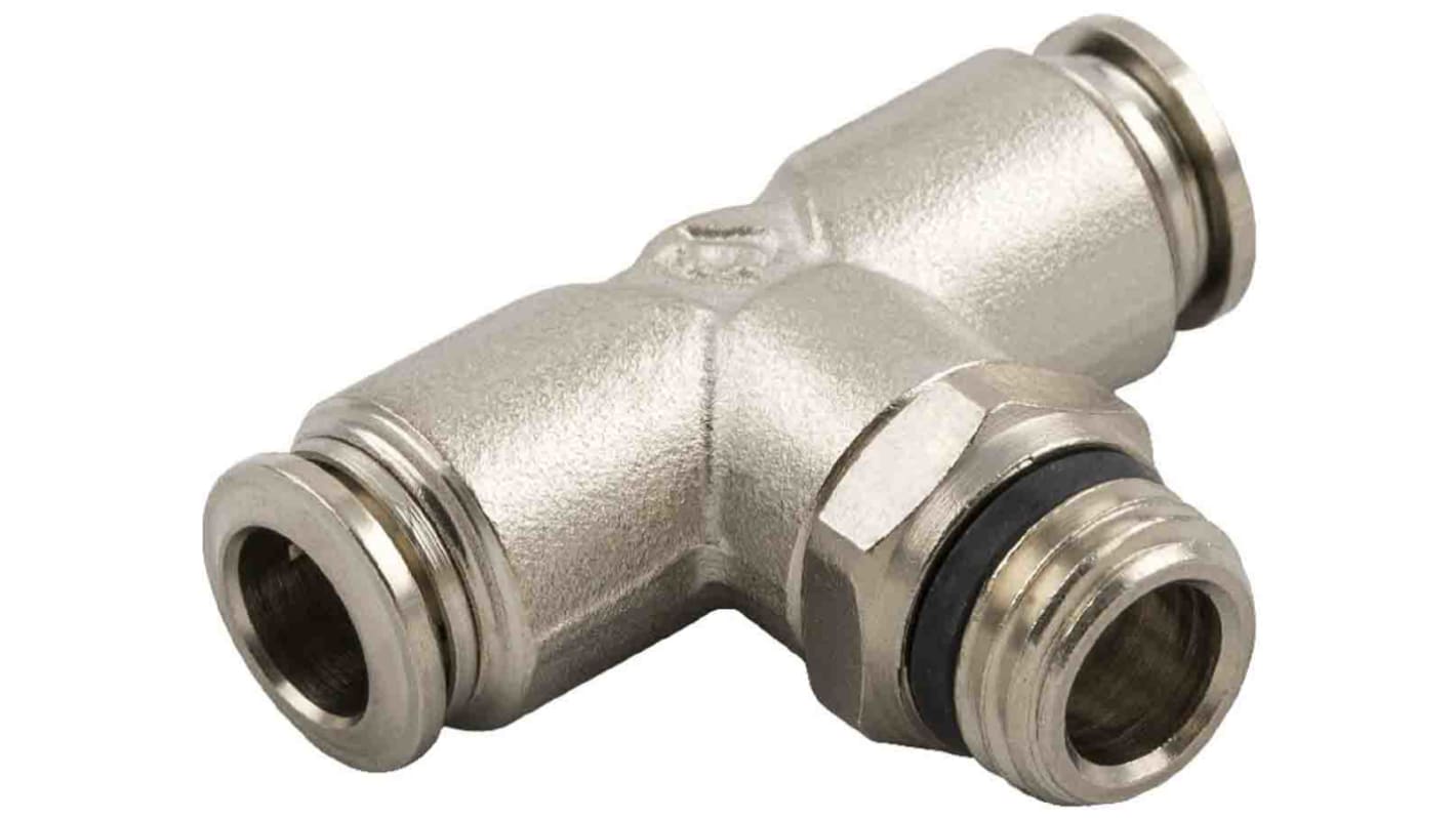 RS PRO Push-in fitting, Indstik 8 mm til Indstik 8 mm, Gevind-til-slange