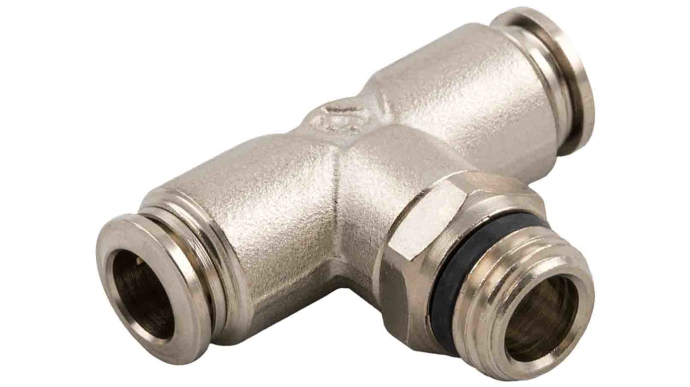 RS PRO Push-in fitting, Indstik 10 mm til Indstik 10 mm, Gevind-til-slange