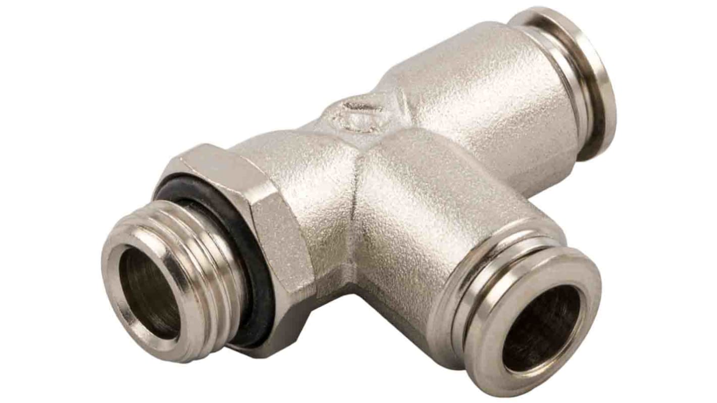 RS PRO Push-in fitting, Indstik 12 mm til Indstik 12 mm, Gevind-til-slange