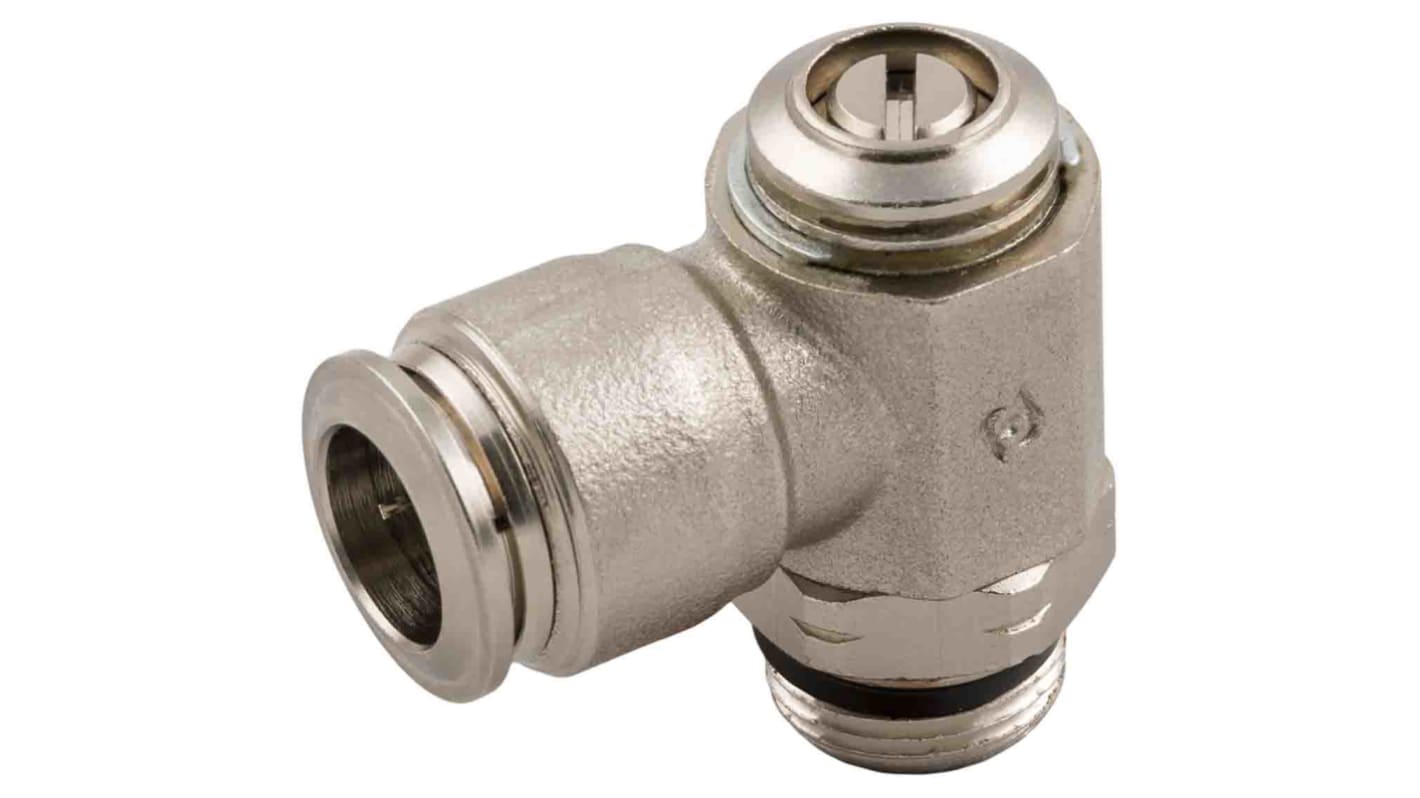 RS PRO Threaded Flow Regulator x 6mm Tube Outlet Port