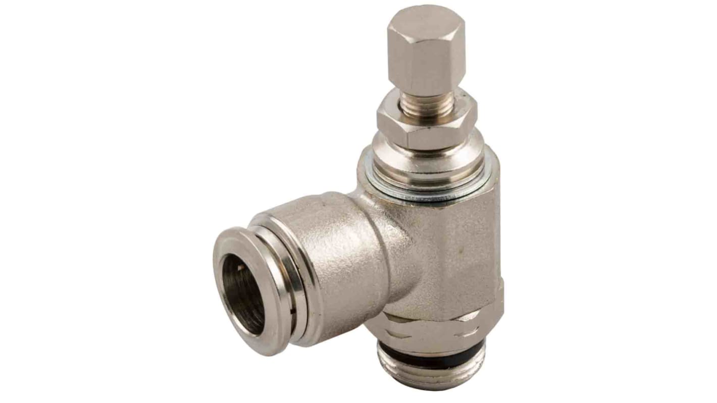 RS PRO Threaded Flow Regulator x 6mm Tube Outlet Port