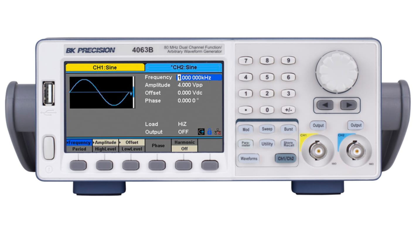 BK Precision 4063B Arbitrary Waveform Generator, 1 μHz Min